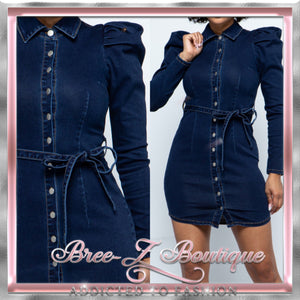 MADISON DENIM JEAN DRESS