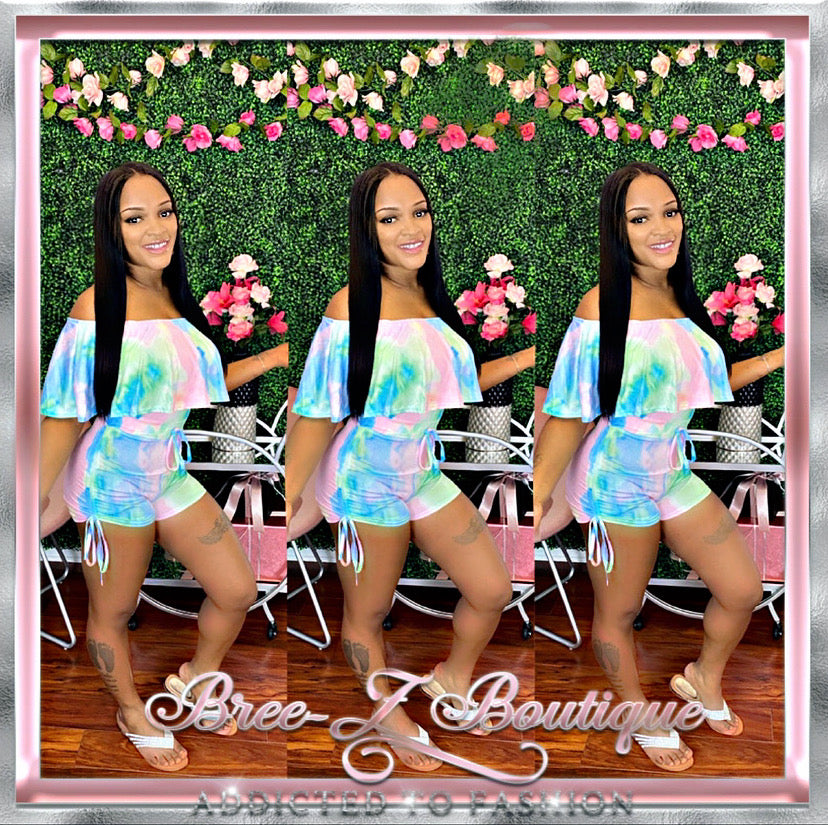 TIE DYE TIME ROMPER S-2XL