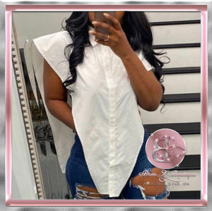 WHITE BOMBSHELL TOP