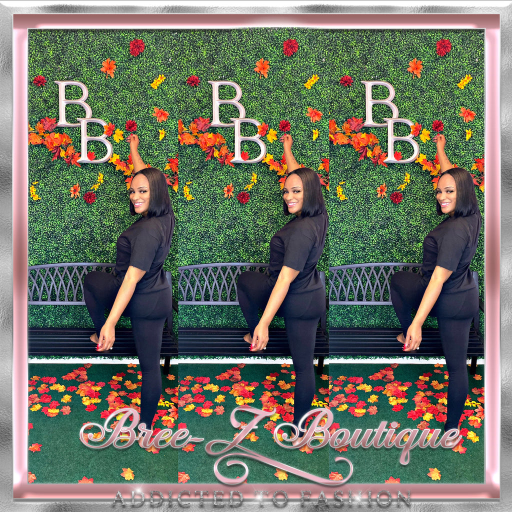 BLACK RELAX PANT SET
