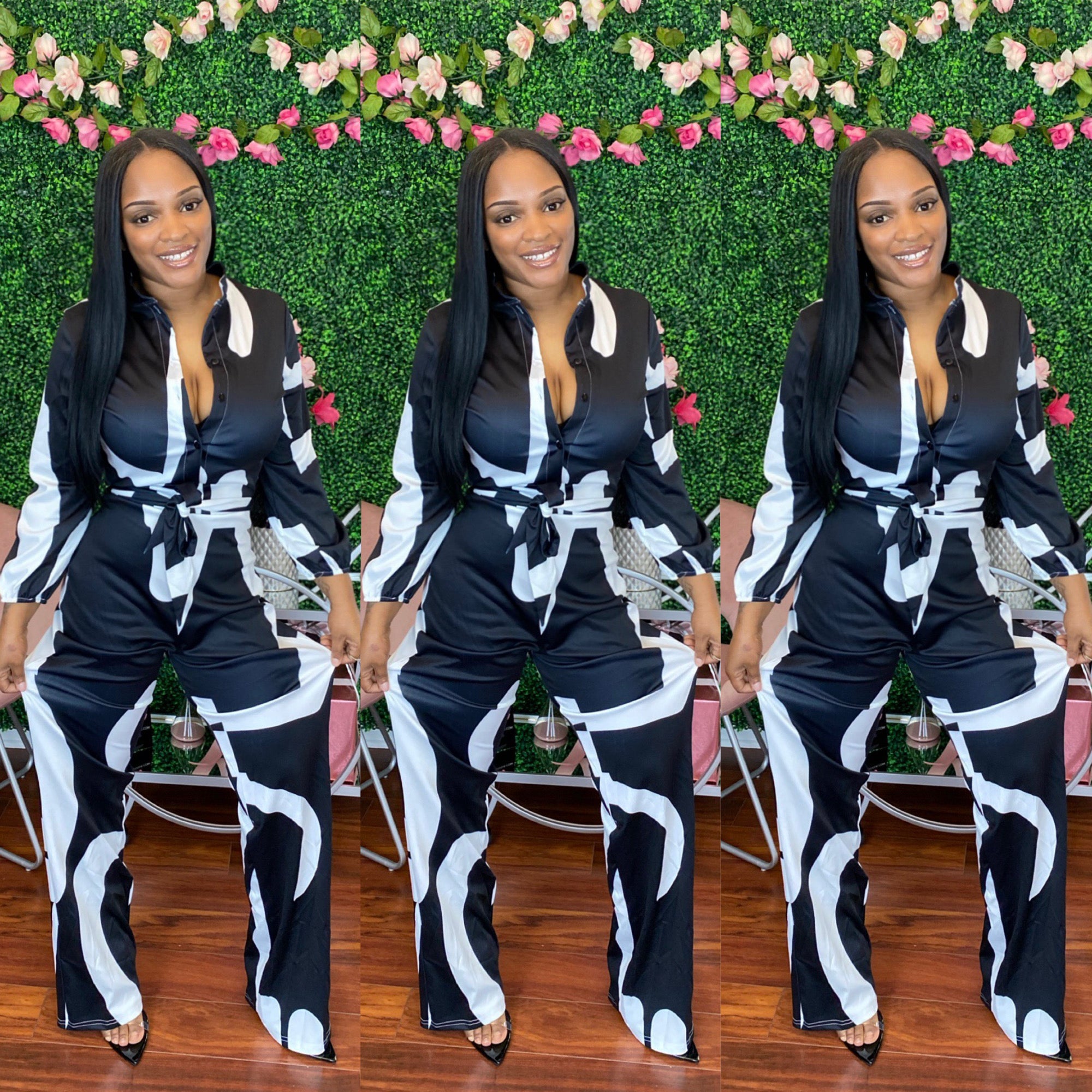 MIXED SIGNALS JUMPSUIT S-3X