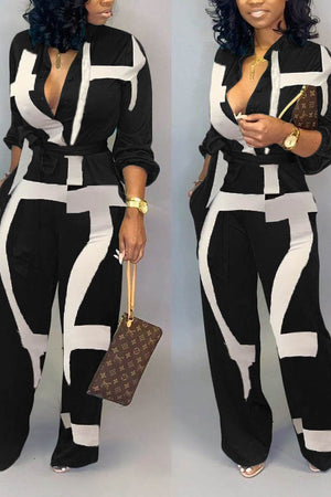 MIXED SIGNALS JUMPSUIT S-3X